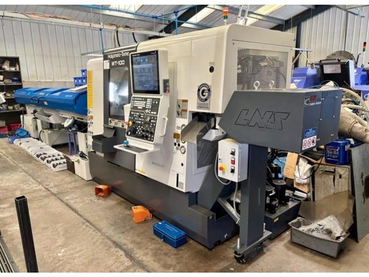 Tour CNC avec ravitailleur de barres Nakamura TOME WT 100 d'occasion
