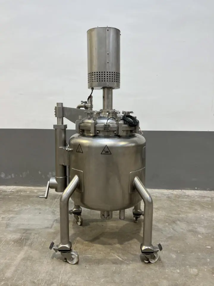 RÉACTEUR TECHNIC INOX 316L 125 LITRES AVEC ENVELOPPE ET AGITATION