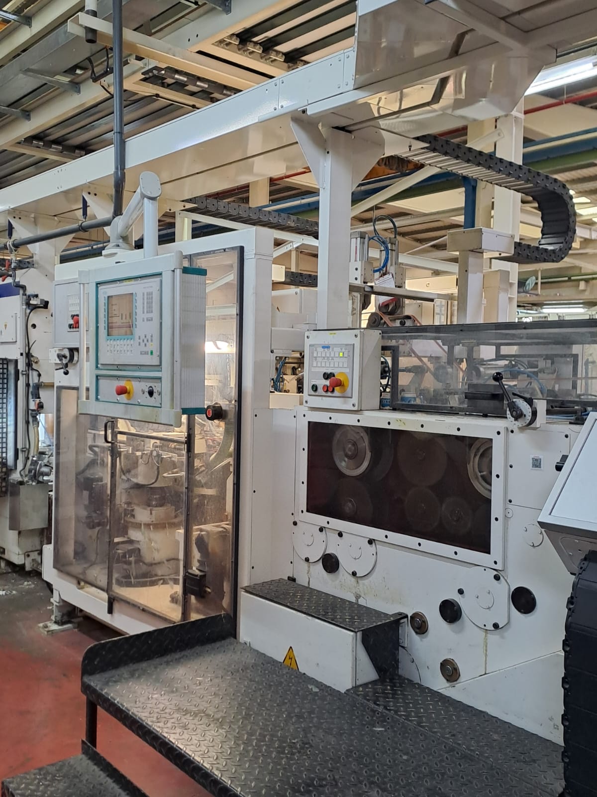 Plaqueuse de chants double face KOCHSIEK Tuber SM 61B + Flexo + Transystem + Bottomer BL 66 + Palletizer