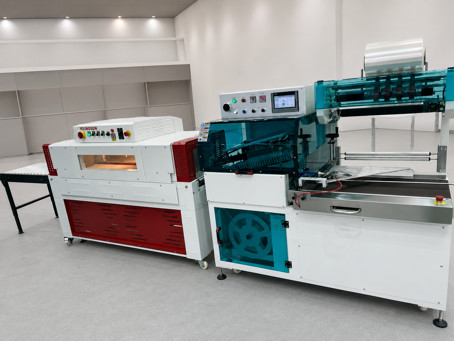 Machine de suremballage sous film rétractable Youngsun YS-ZB-5AX Hot deal Faible nombre d'heures