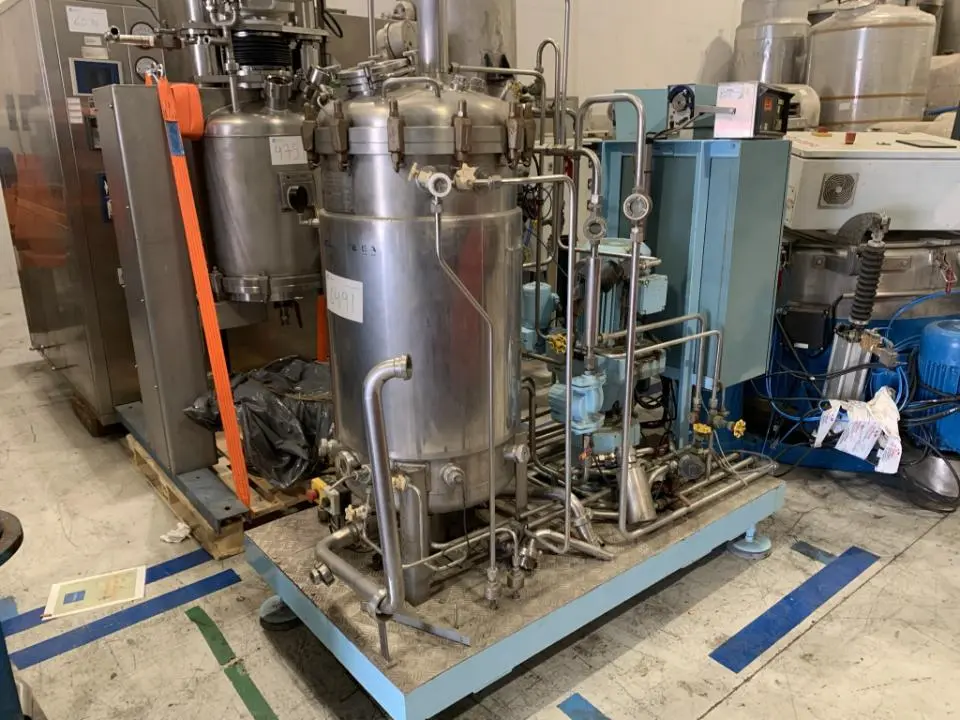 SKID BIOREACTEUR LSL BIOLAFITTE INOX 200 LITRES AVEC CHEMISE D'OCCASION