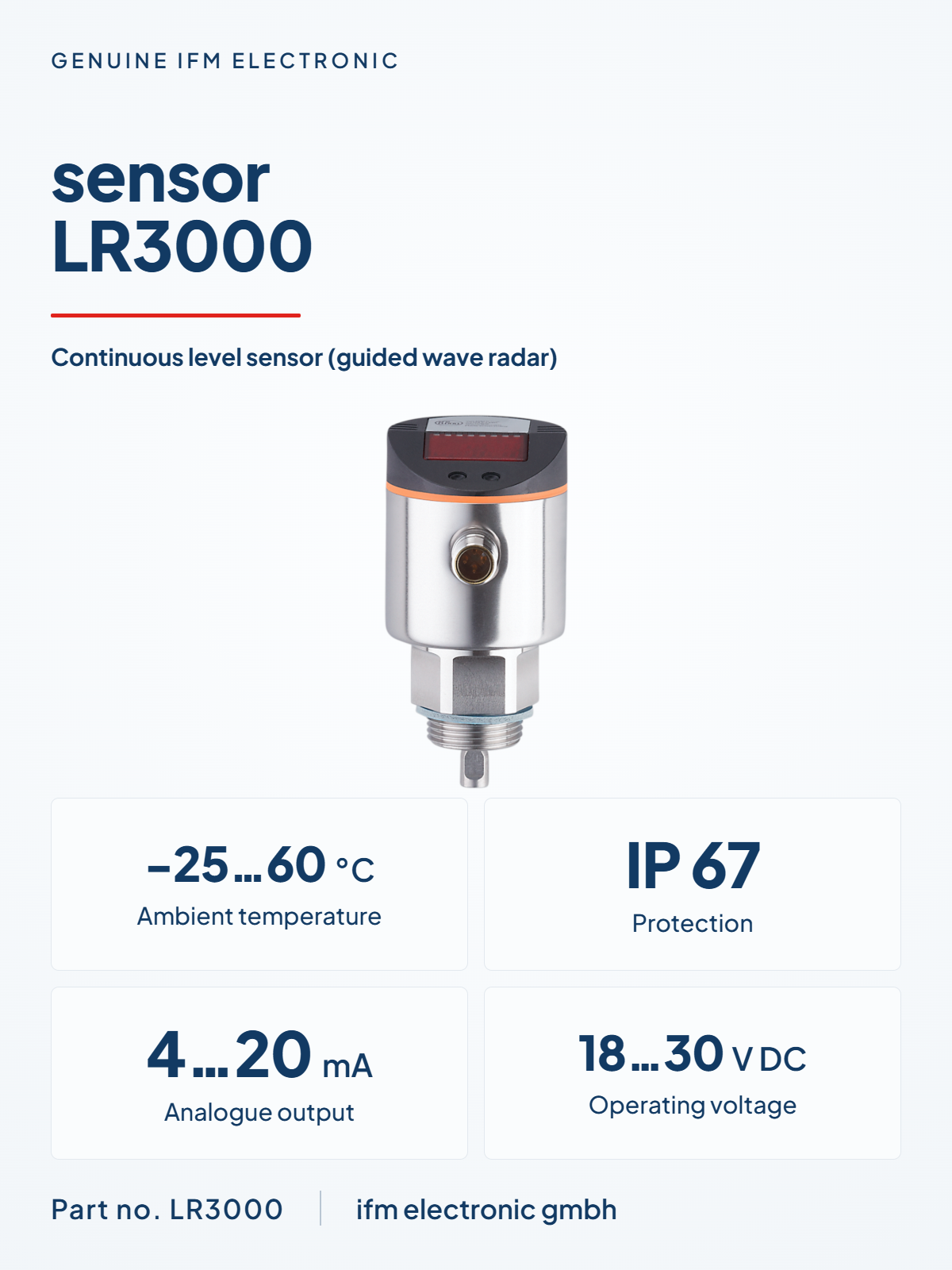 ifm electronic LR3000