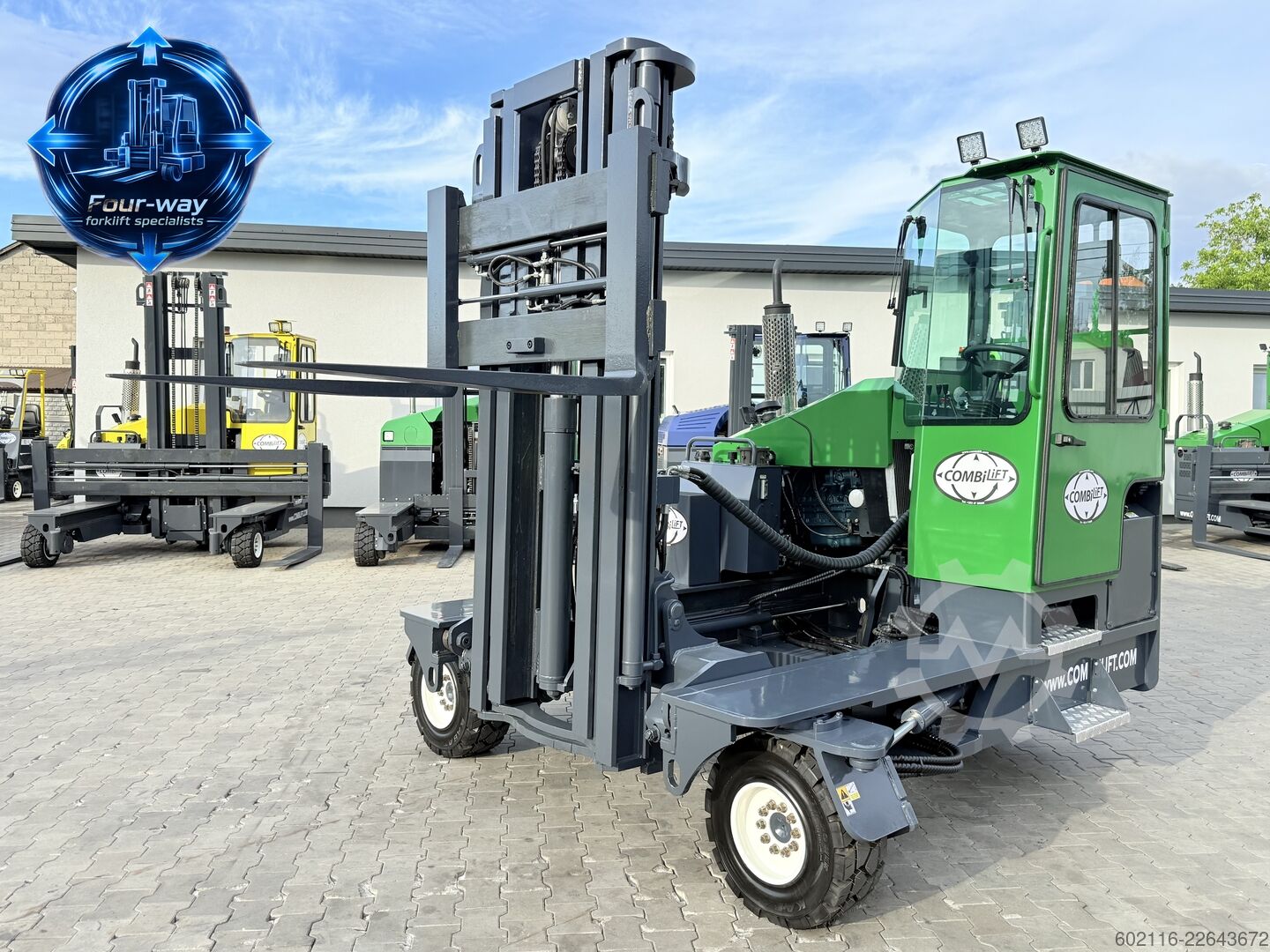 4-way forklift Combilift C6000XL DIESEL TRIPLEX 5500 POSITIONER