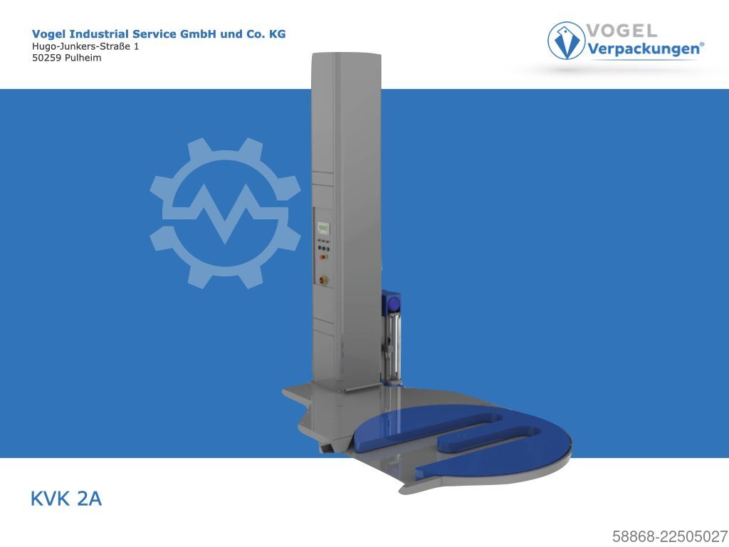 Semi-automatic pallet wrapper KVK 3 Slimline