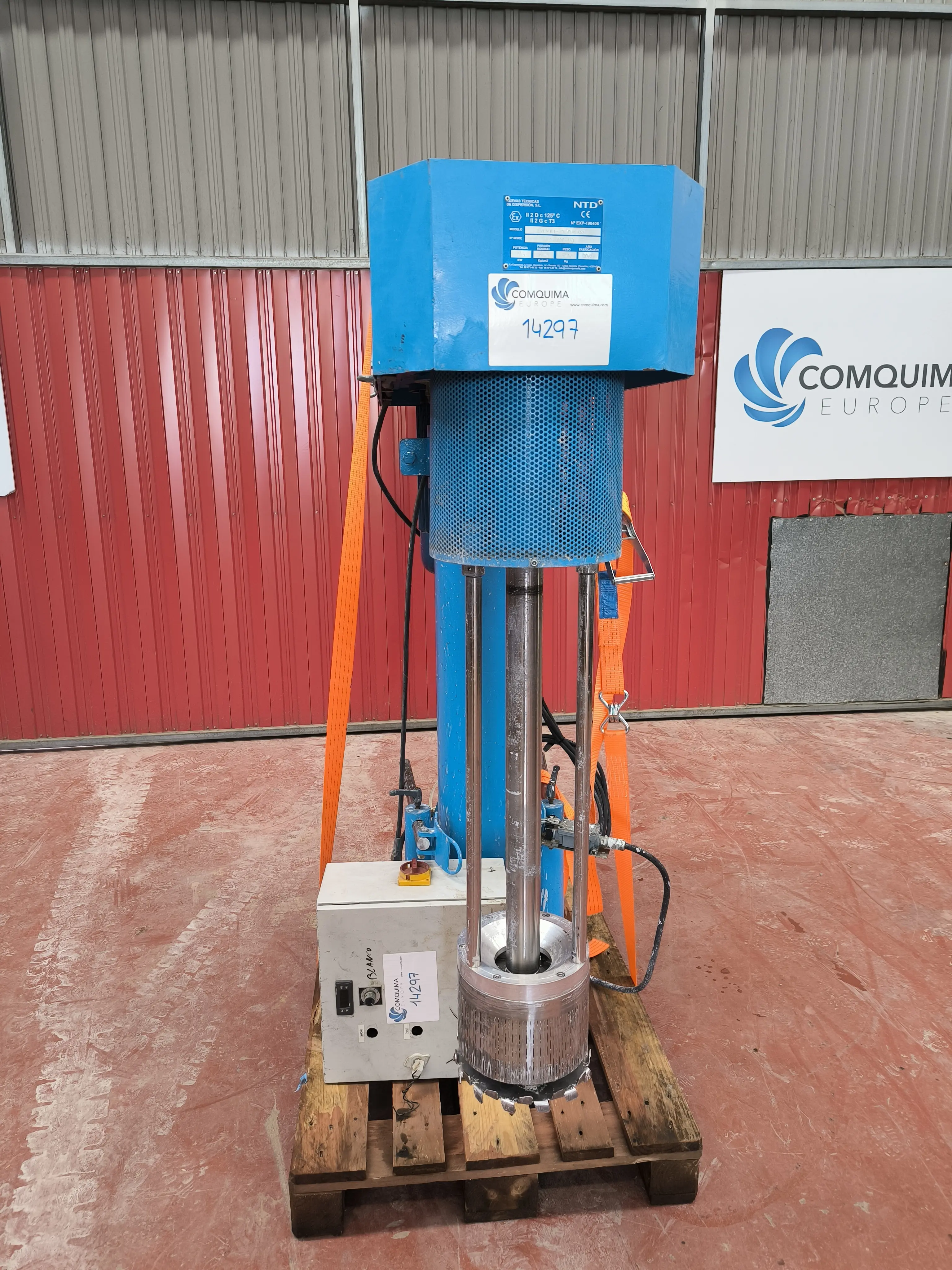 BROYEUR À PANIER NTD UVI MILL-CN10 VE ATEX AVEC ARMOIRE DE COMMANDE