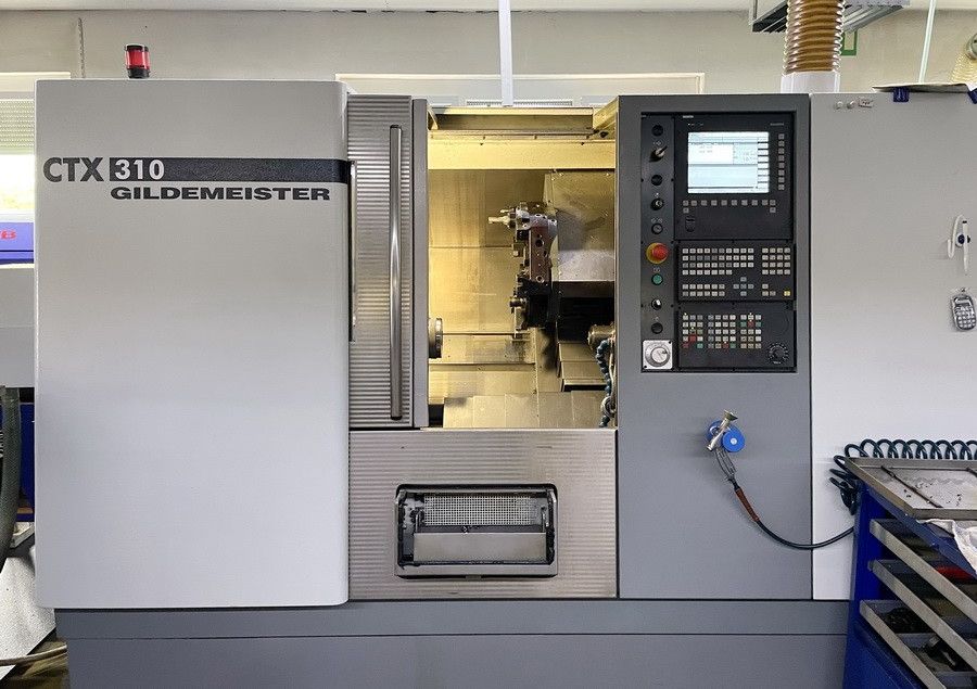 Tour CNC avec ravitailleur de barres GILDEMEISTER CTX 310 V3 d'occasion