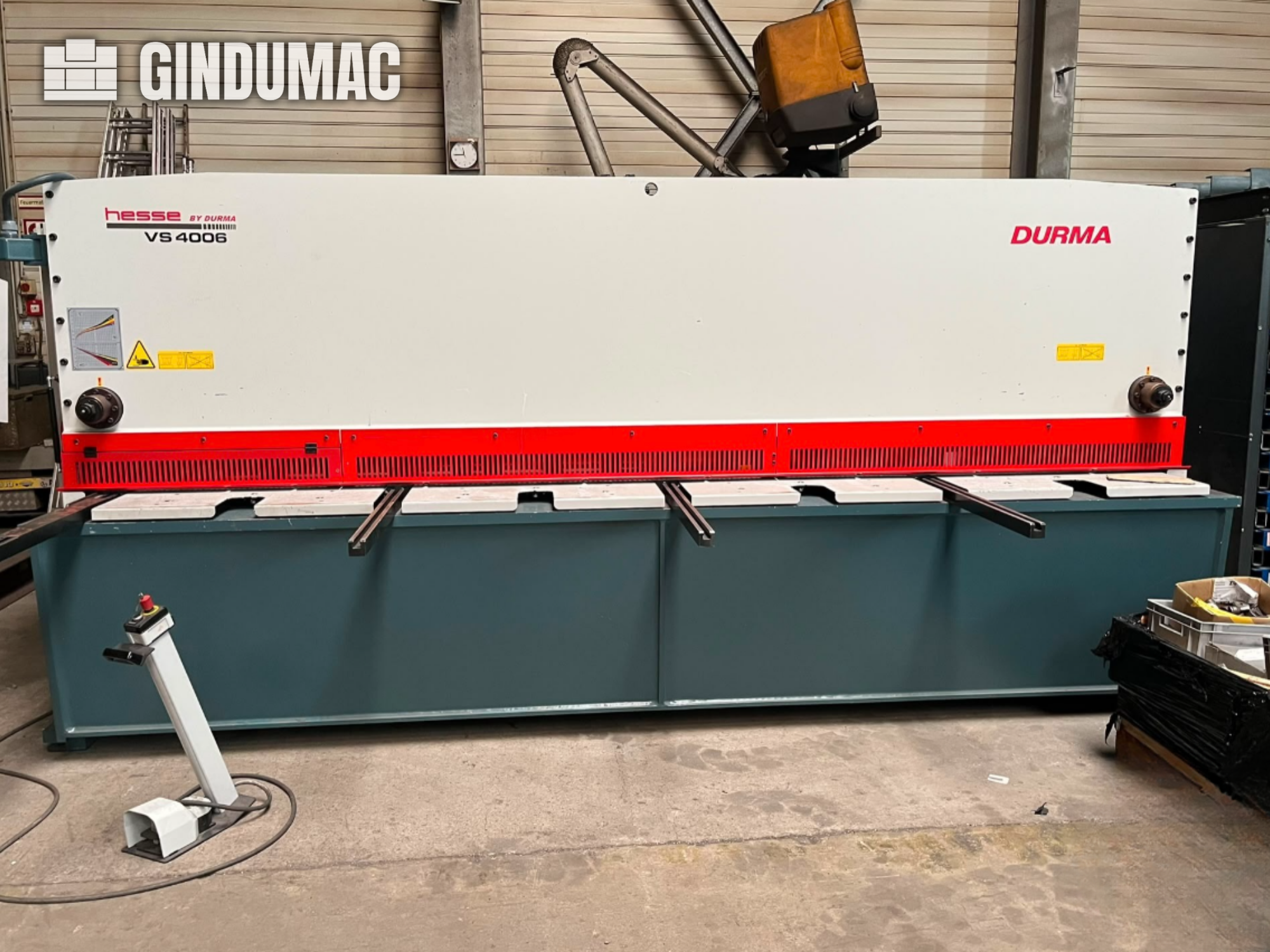 Cisaille guillotine CNC Durma VS 4006