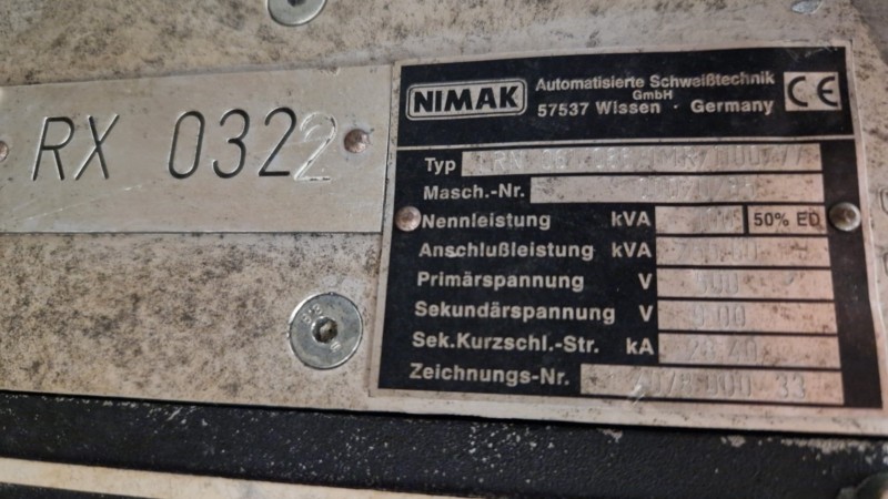 Appareil à souder NIMAK LRN 061/086/1MR/1100/77