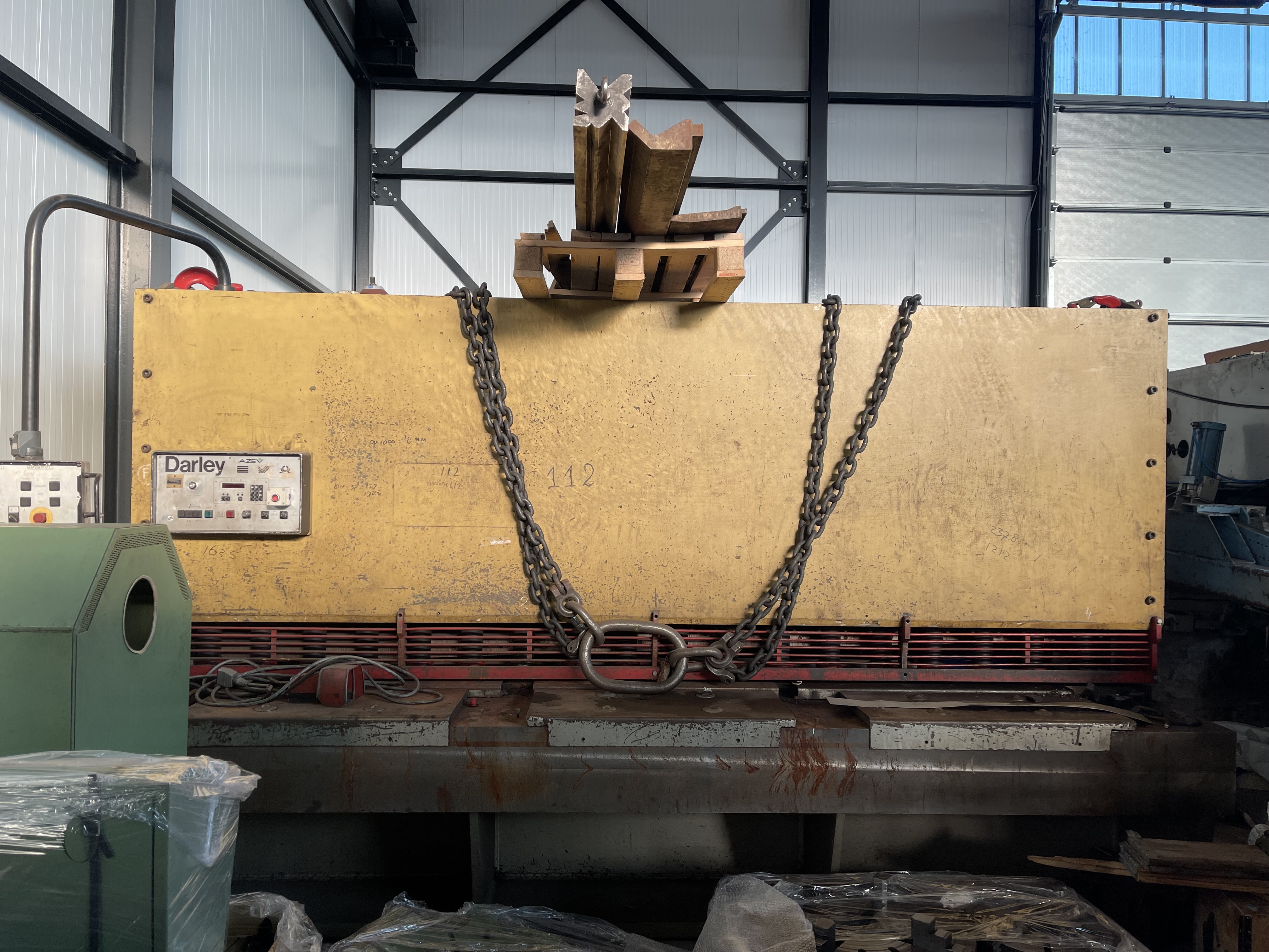 Cisaille guillotine hydraulique Darley GS 3700x16