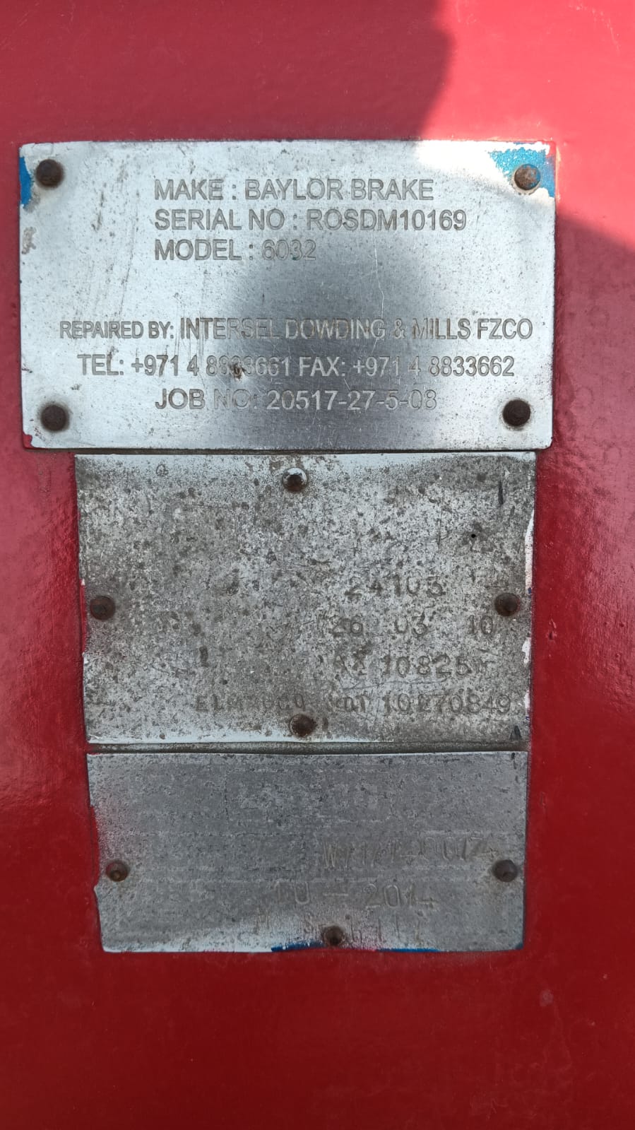 Frein à courants de Foucault National Oilwell Varco 7040W et 6032