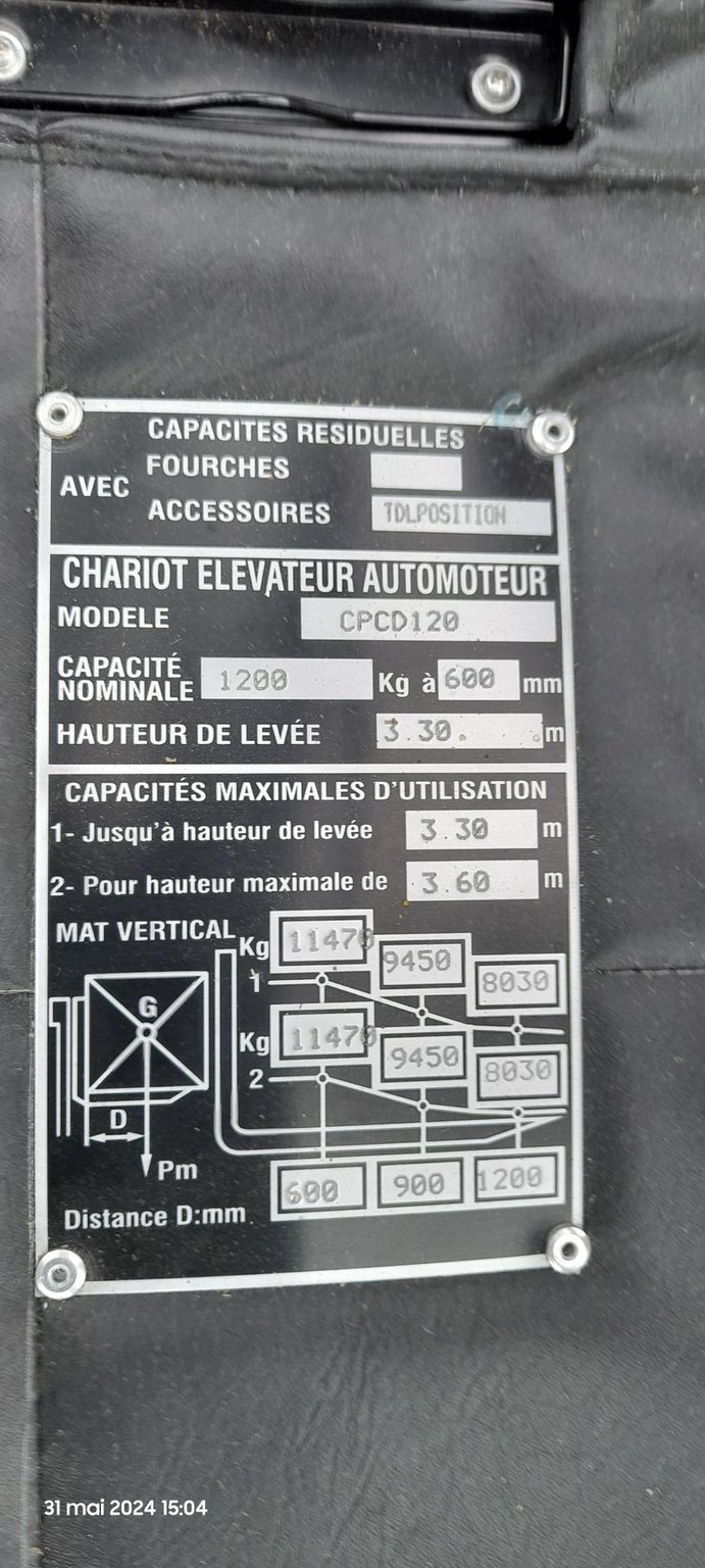 Chariot élévateur électrique Hangcha XF120D