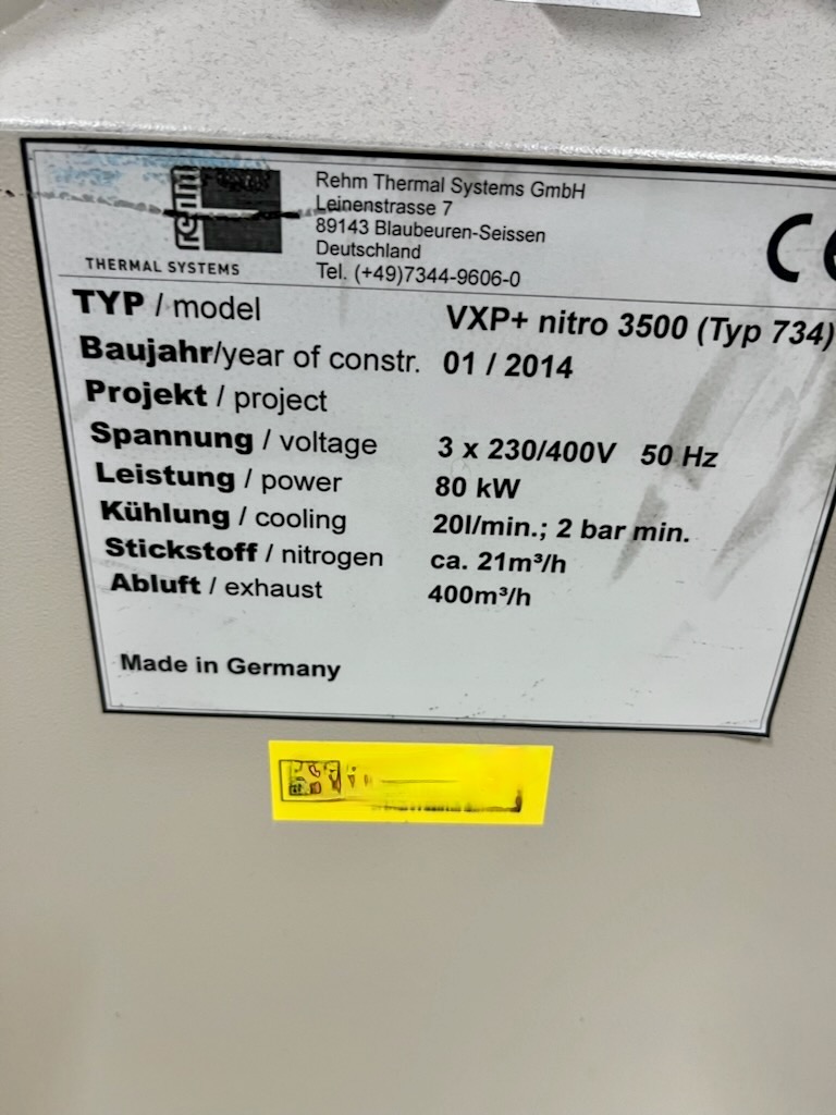 Four à refusion PCB REHM VXP+ nitro 3500