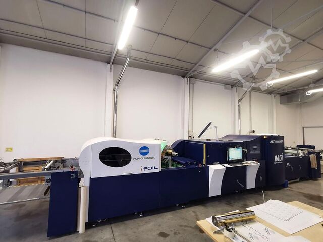 Digital print machine Konica Minolta MGI JET VARNISH 3D EVO F.TO 75X120