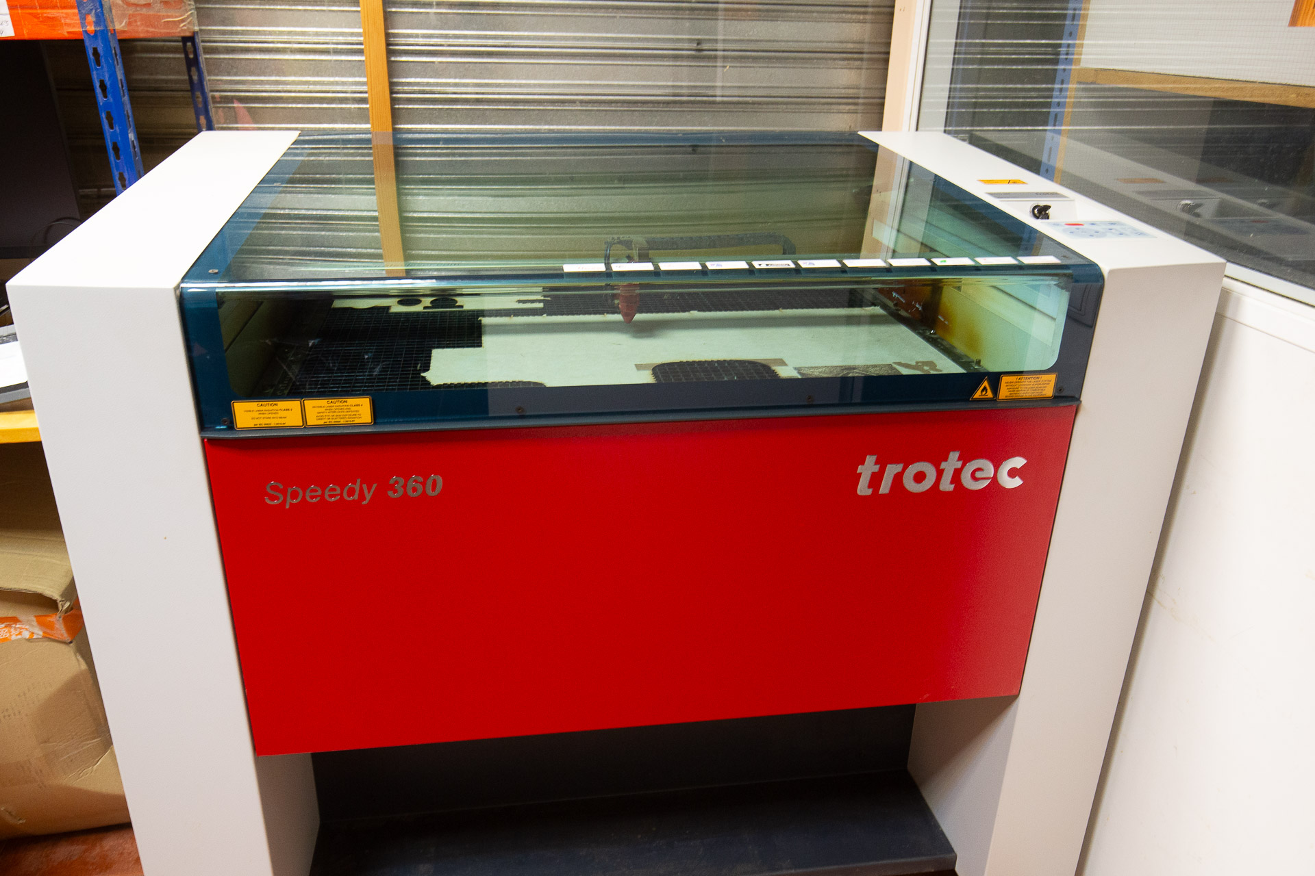 Trotec Speedy 360 - Machine de découpe laser CO₂ de 100 W