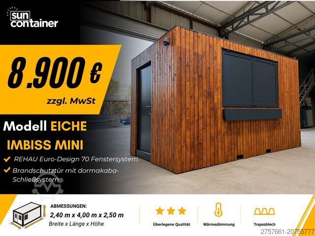 Living container Bürocontainer / Wohncontainer / Baucontainer Modell Grau