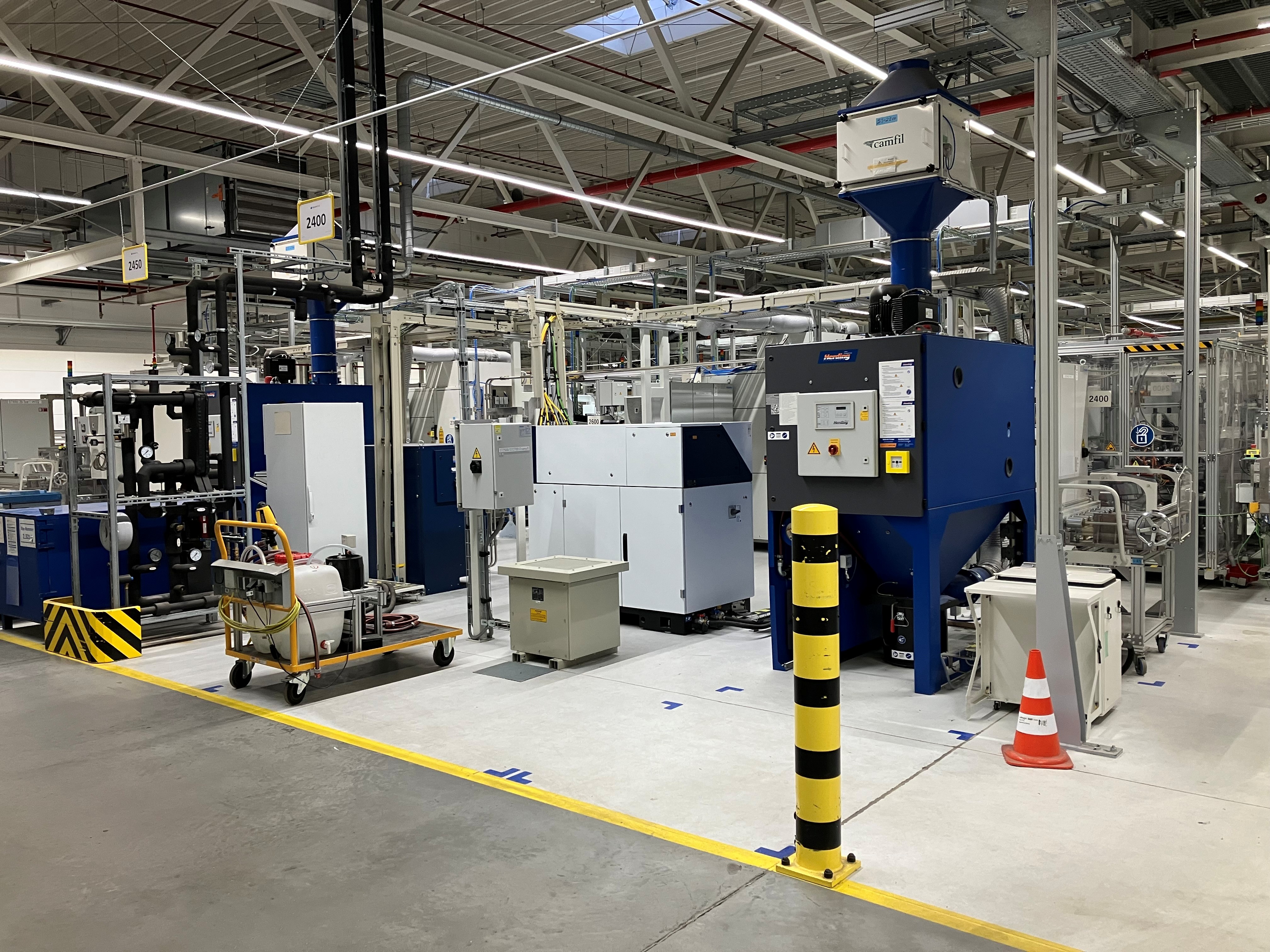 Système de soudage laser d'occasion de 2 x 6 kW équipé d'un laser TRUMPF et d'optiques de focalisation.