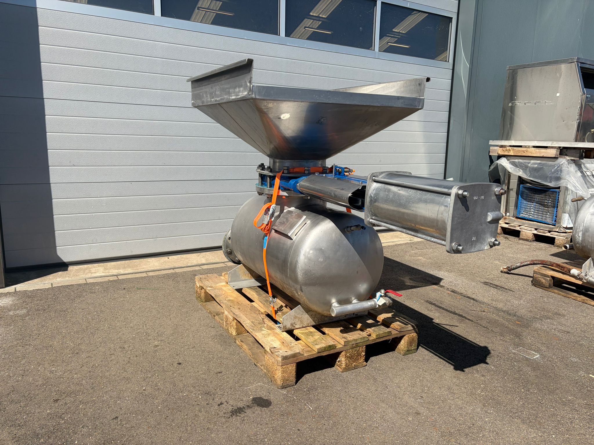 Réservoir de purge, pneumatique, en acier inoxydable avec vanne