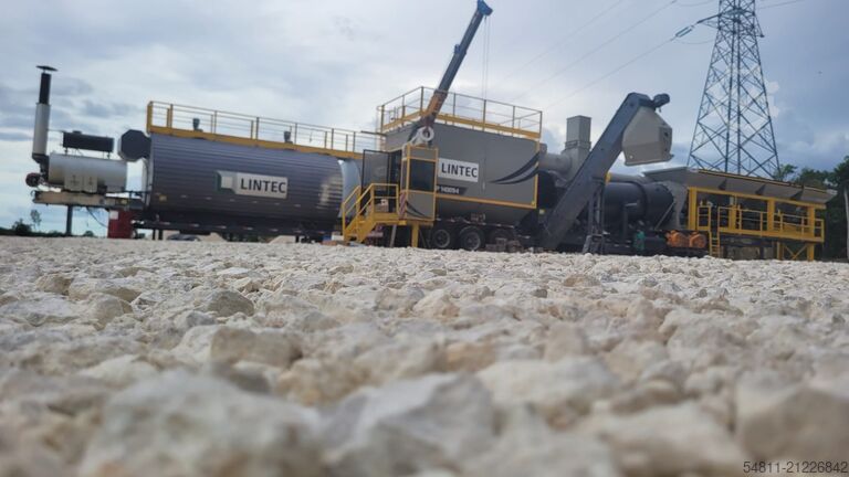 Fully mobile asphalt mixing plant Lintec mobile asphalt plant 160 To./h