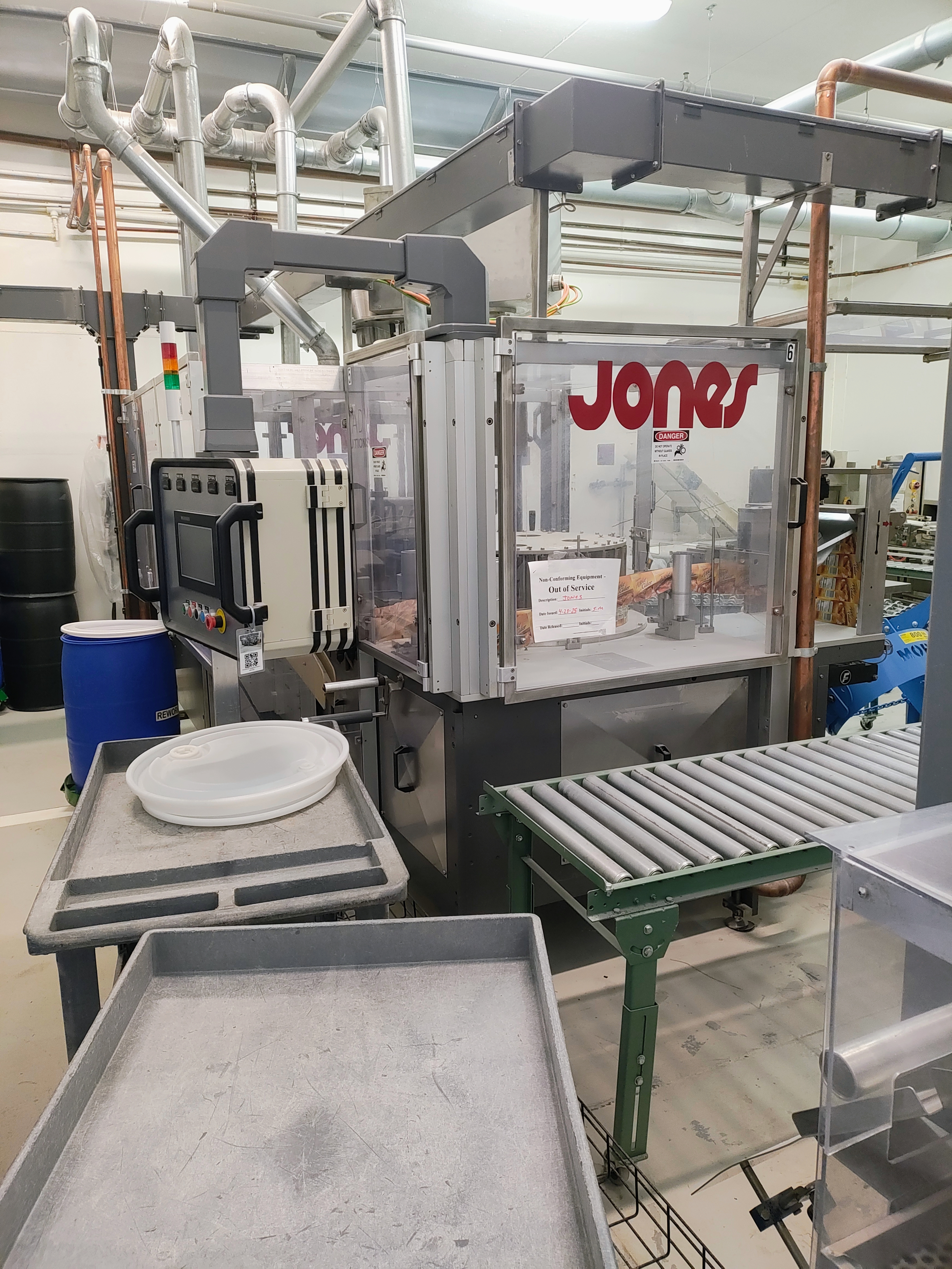 Ensemble Jones PK 4000 Pouch King 3 1/2" avec épisseuse de film et couteau rotatif