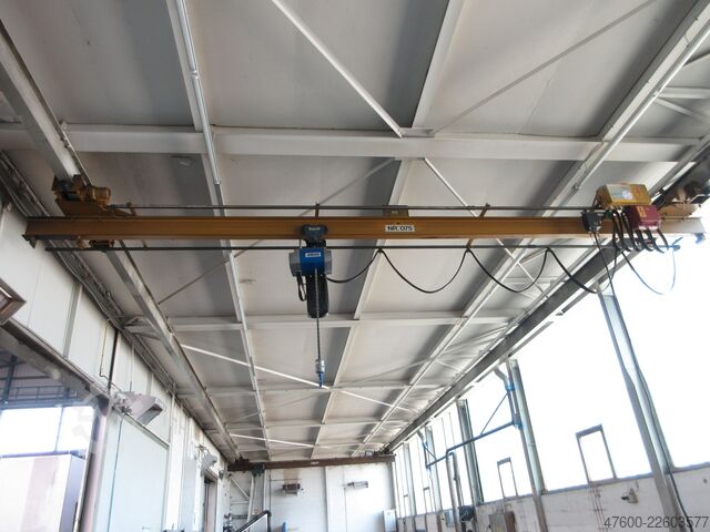 Bridge crane, overhead crane, suspension crane runway Stahl 2000KG Hängekran Kran Breite 8,4m Kranhimmel Portalkran Kran Spur 7m