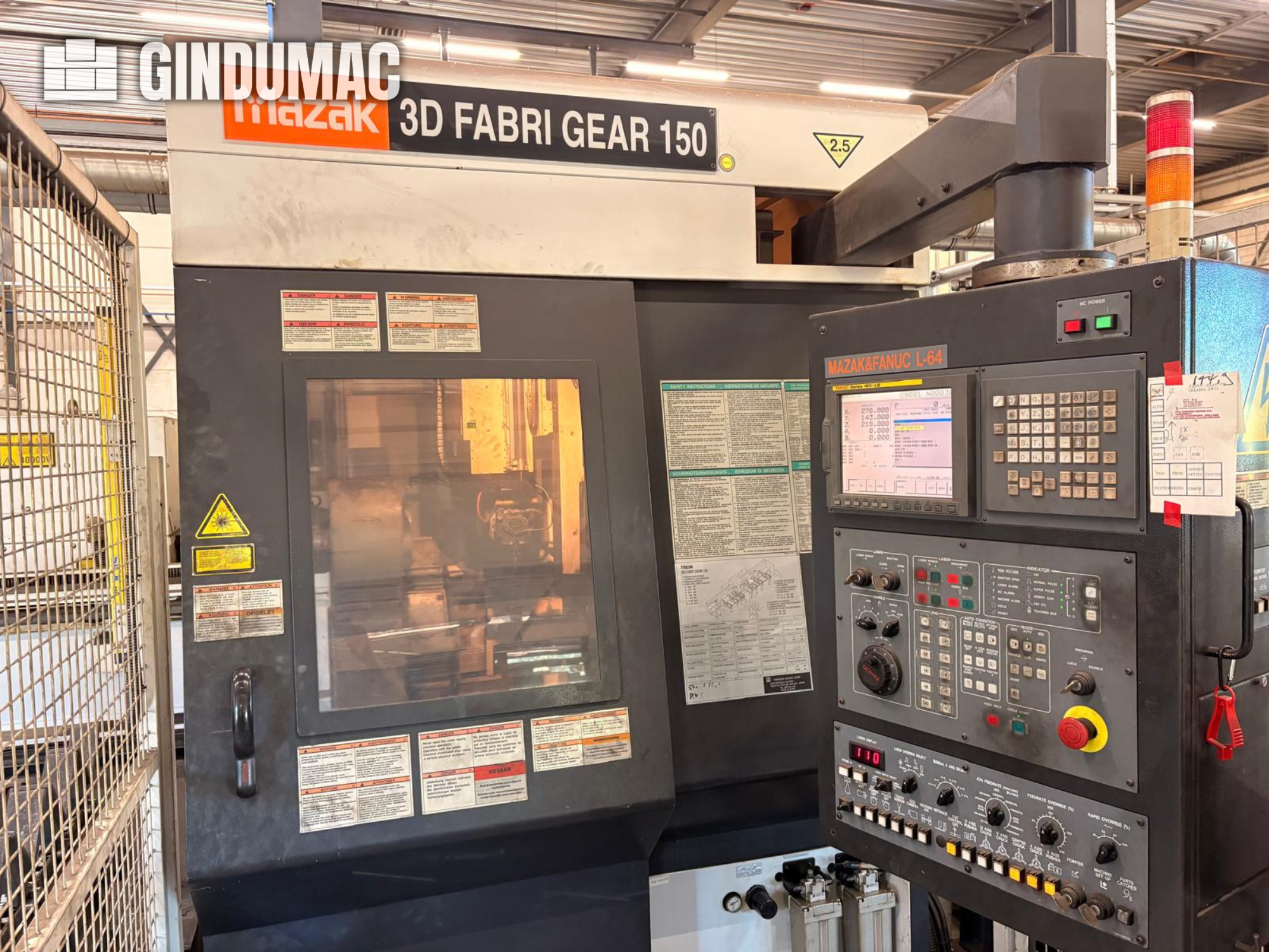 Machine de découpe laser Mazak 3D Fabri Gear 150