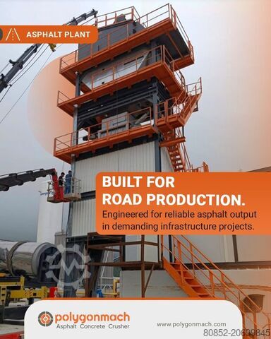 Asphalt mixing plant Polygonmach 160 tph mobile asphalt plant