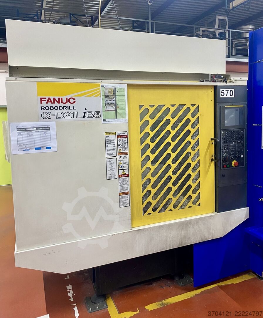 Vertical machining center + DDR rotary table FANUC ROBODRILL D21LIB5 + DDR-T