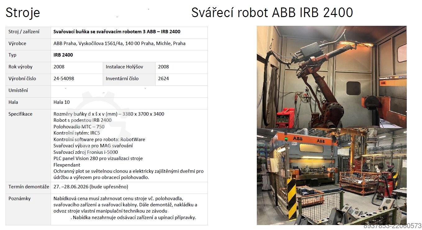 Industrial robot ABB IRB 2400