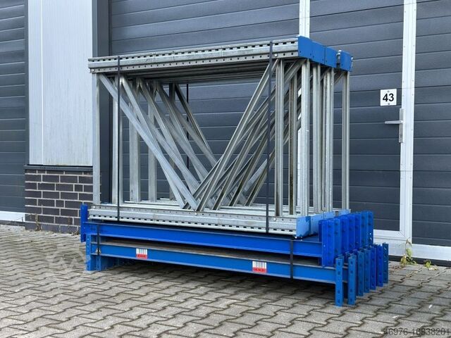 High-bay warehouse Pallet racking system Shelving SSI Schäfer PR600 / 13,40 lfm. / St.: 1.600x1.050mm / Tr.:1.800 mm