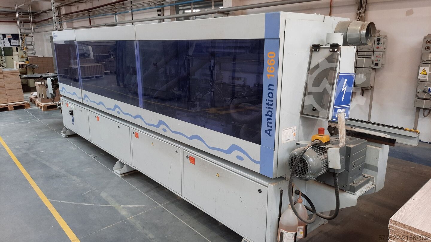 Edge glueing machine Brandt 1660 GC Nutfräsaggregat starr