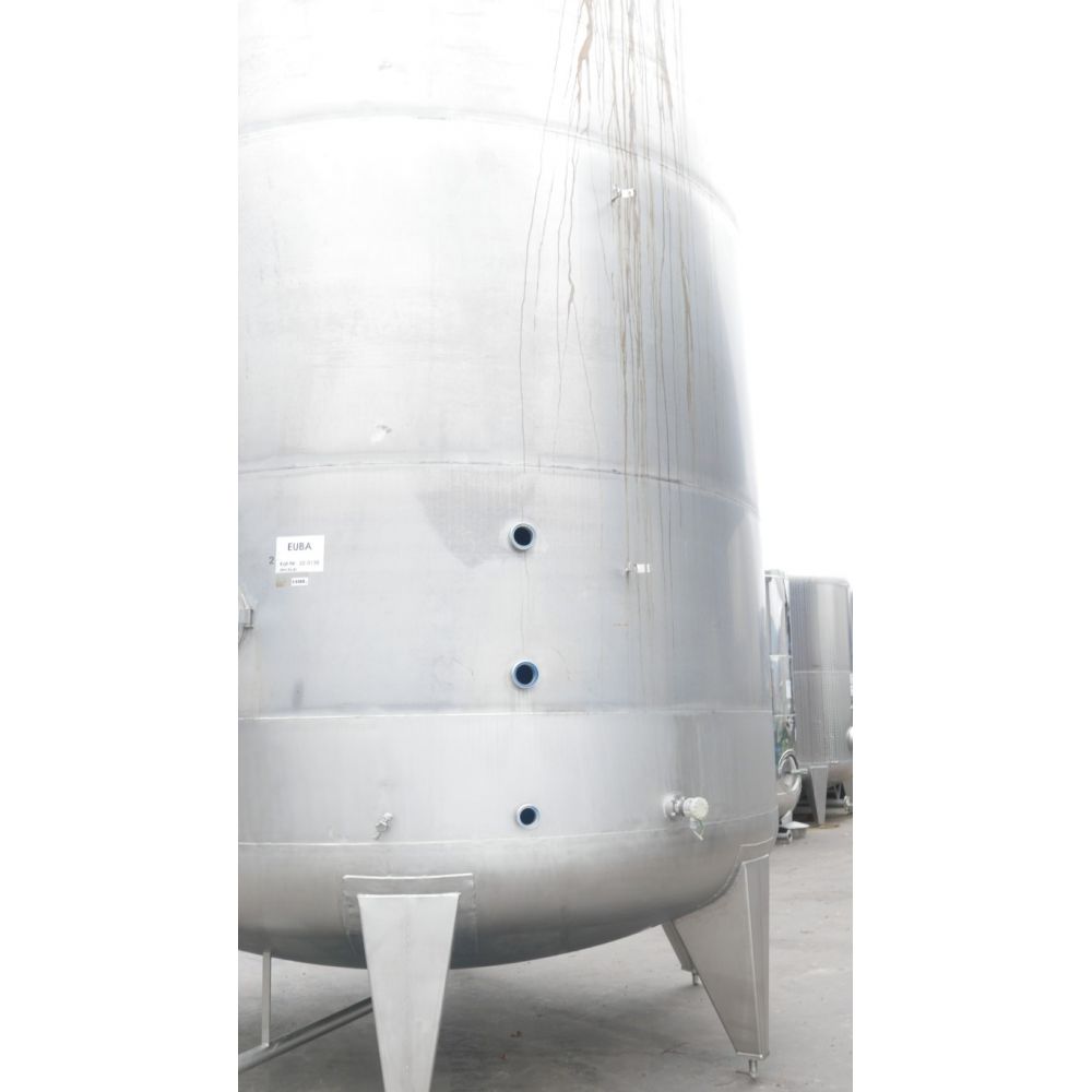 Machine pour la production de vin, bière ou alcool Storage tank Agitator tank with propeller mixer sideways in V2A