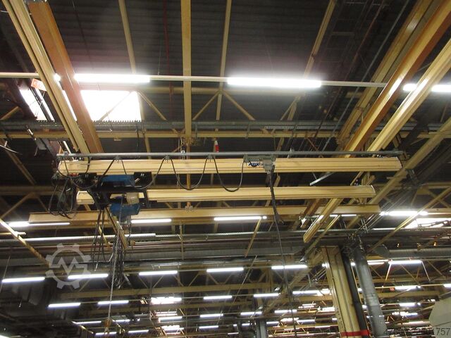 Crane sky Crane overhead crane Crane runway Stahl Stocker Portalkran Brückenkran 9m Kran Seilzug 12,5t 12500Kg L 15 x B 9,5m