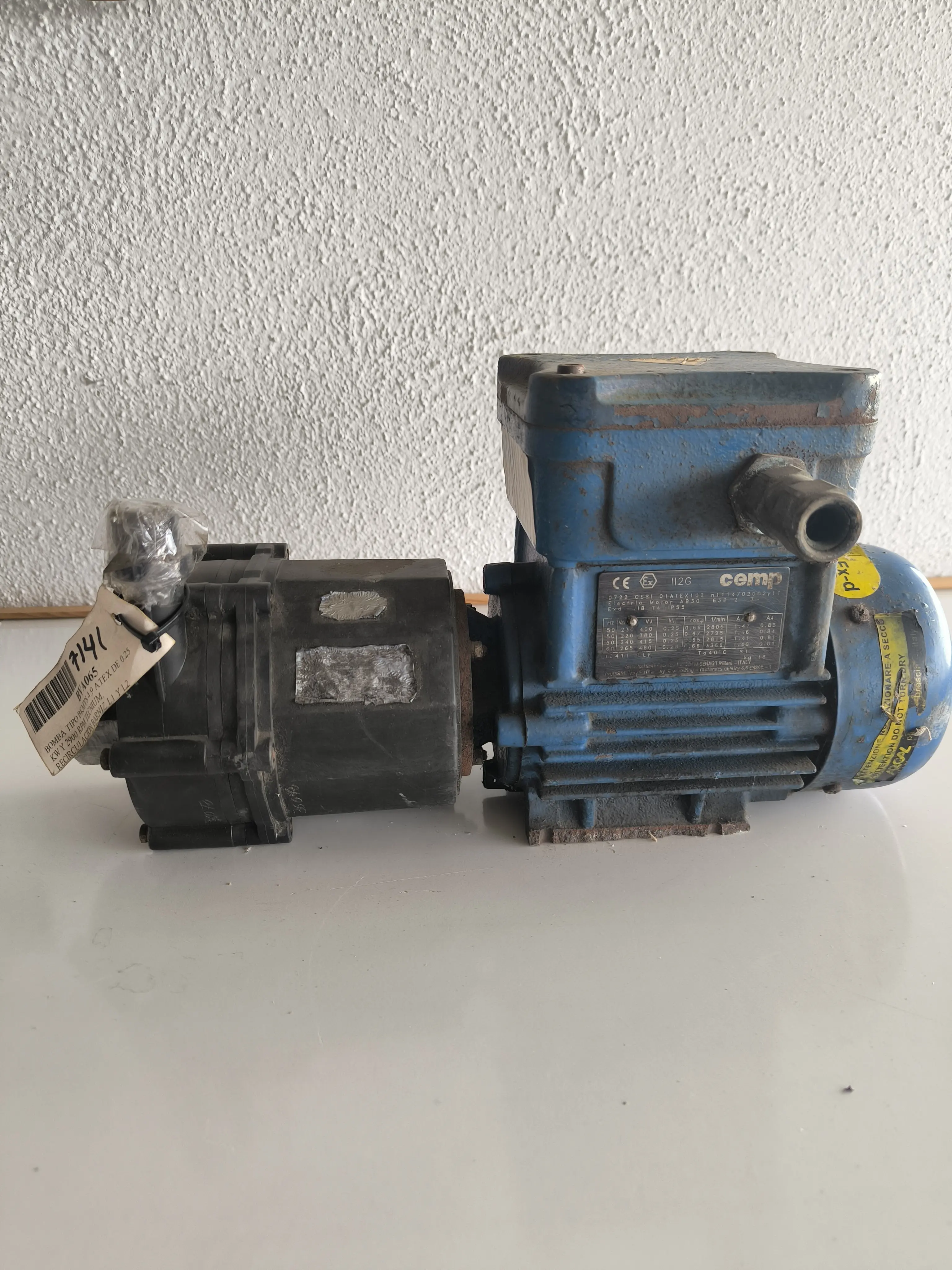POMPE À ENTRAÎNEMENT MAGNÉTIQUE TECNIUM BKMYS 4.9 ATEX D'OCCASION
