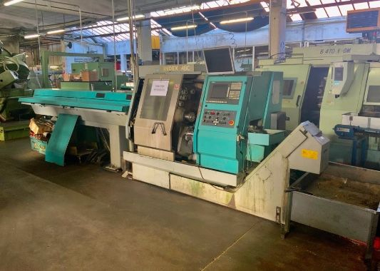 Tour CNC avec ravitailleur de barres INDEX ABC d'occasion