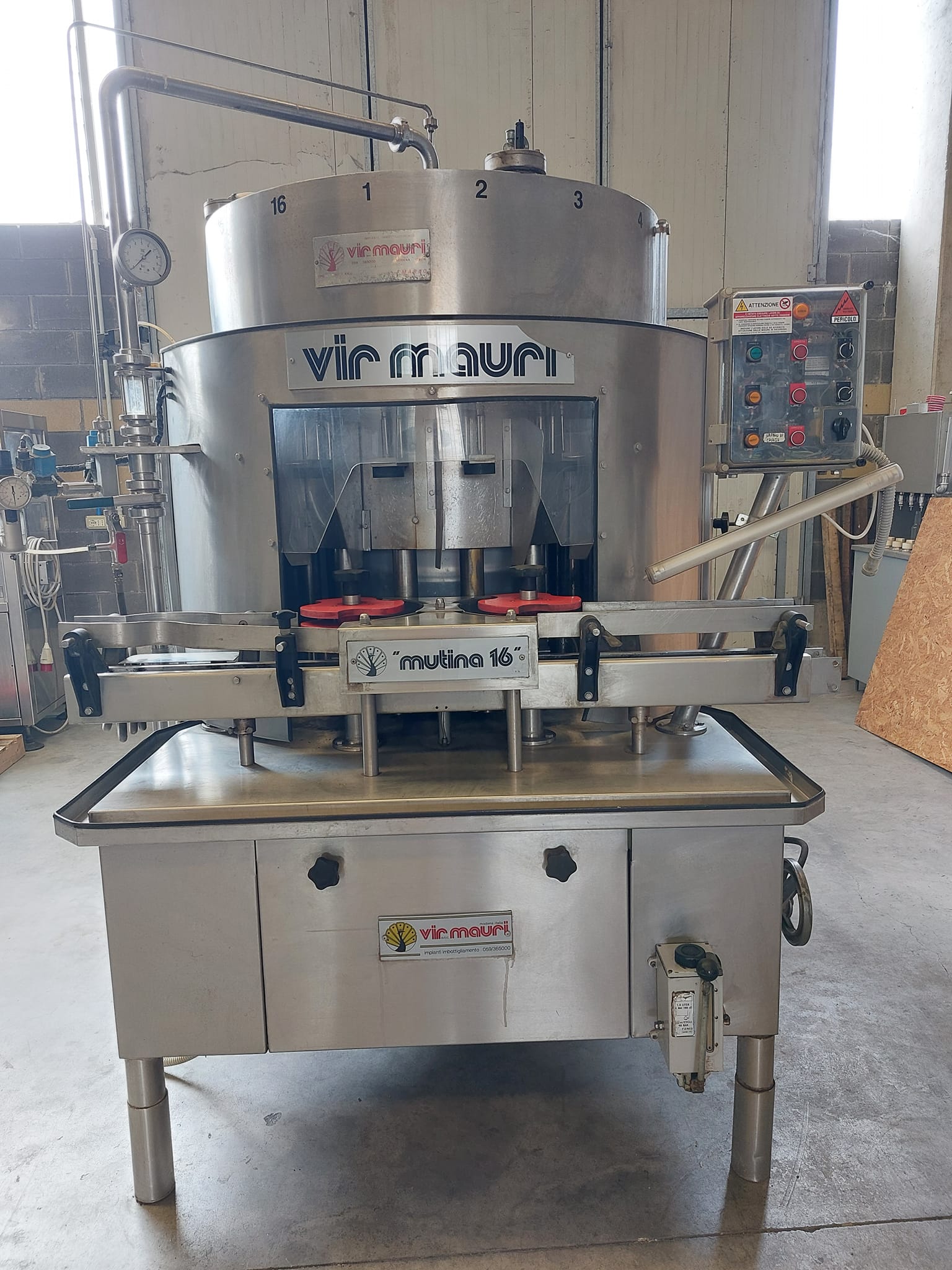 Machine pour la production de vin, bière ou alcool Vir Mauri ISO