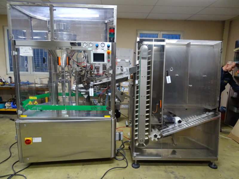 Remplisseuse de tubes Romaco Unipac U2080 d'occasion