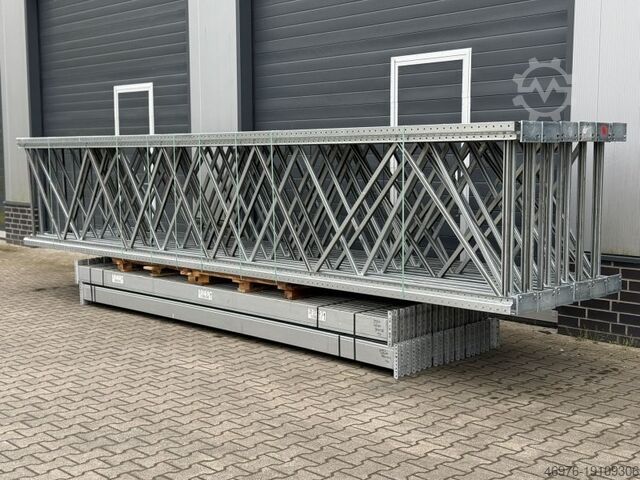 High-bay warehouse Pallet rack traverse Polypal Stockpal / K: 100 x 50 mm lichte Weite: 2.700 mm / Kopftraverse