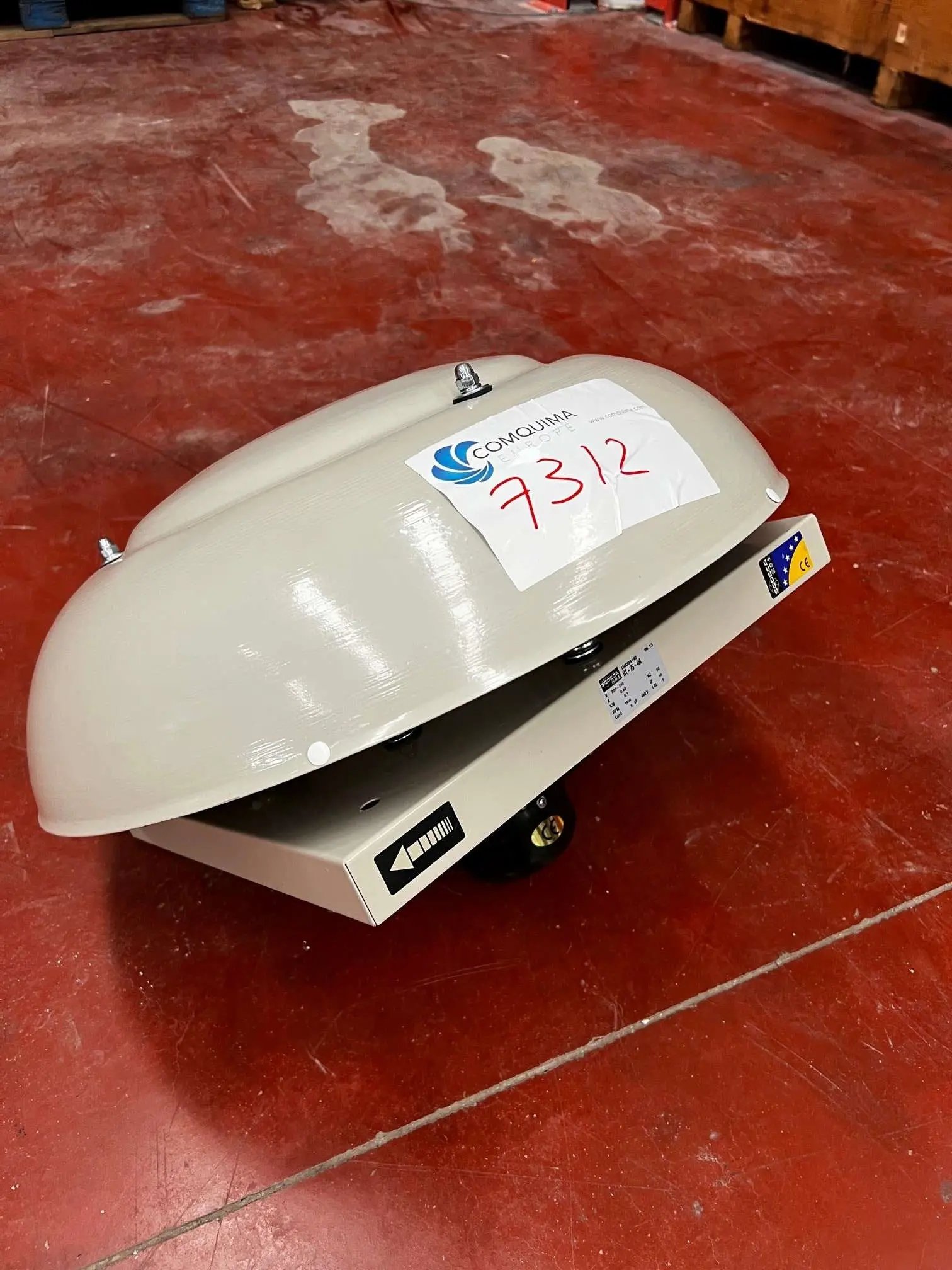 EXTRACTEUR À TOIT HÉLICOÏDAL À BASE PLATE SODECA HT-25-4M INUTILISÉ