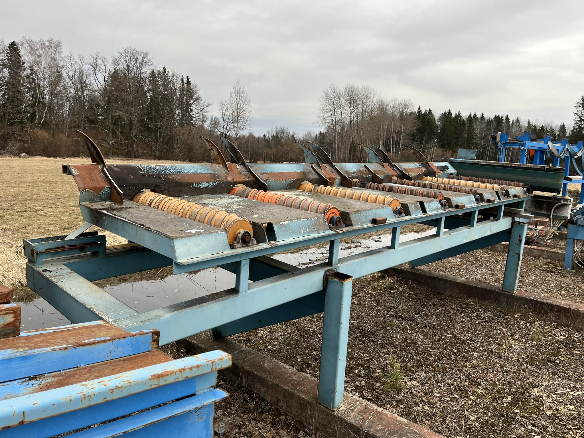 Convoyeur Roller Conveyor Roll even end conveyor