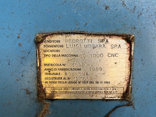 Rectifieuse cylindrique MORARA ED1000