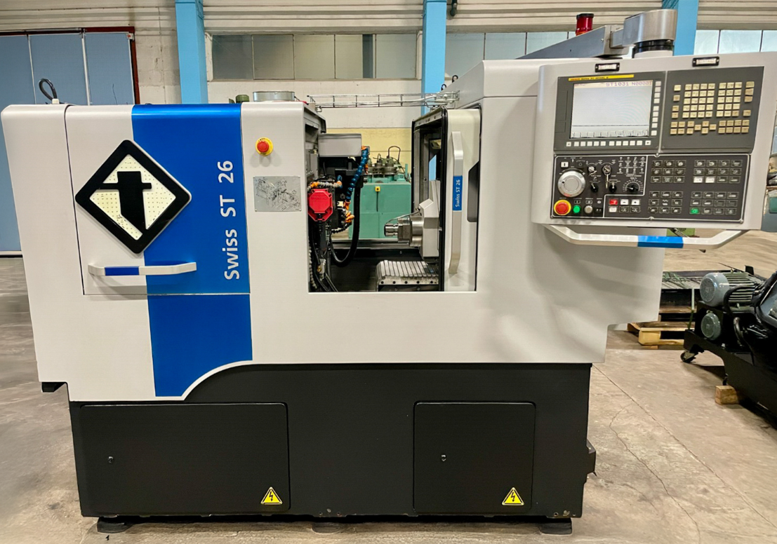 Tour cnc à poupée mobile Tornos ST 26 d'occasion