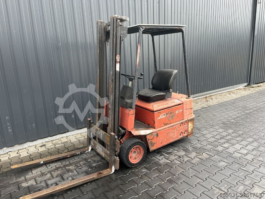 Electric 3-wheel forklift Linde E15