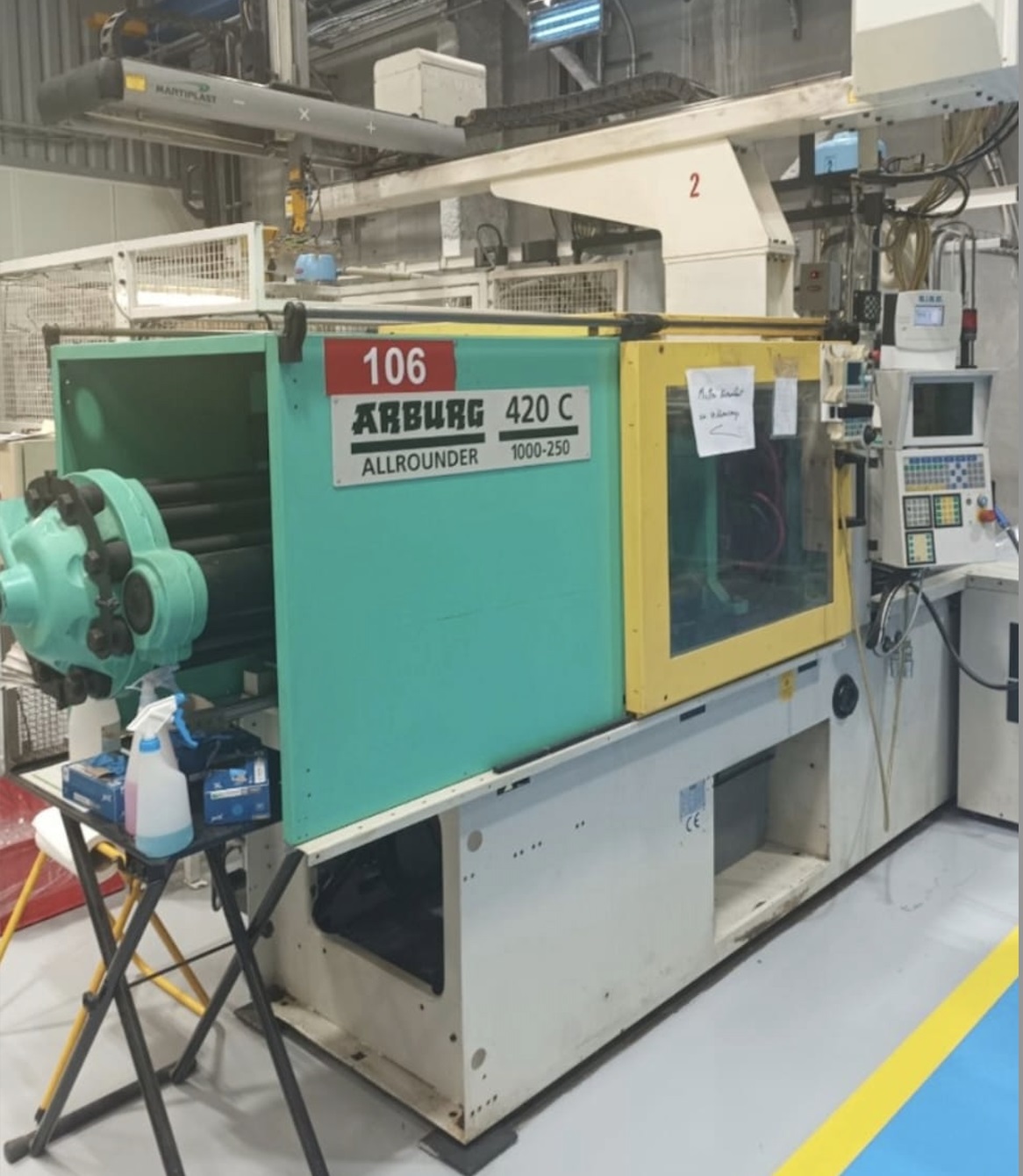 Presse à injecter ARBURG 100 T type 420C 1000-250
