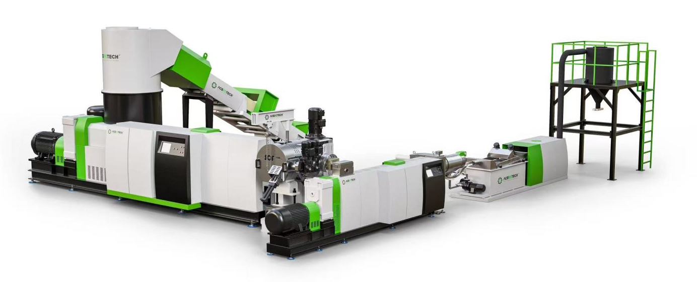 Machine de recyclage plastique Aceretech ACS1600/180+200