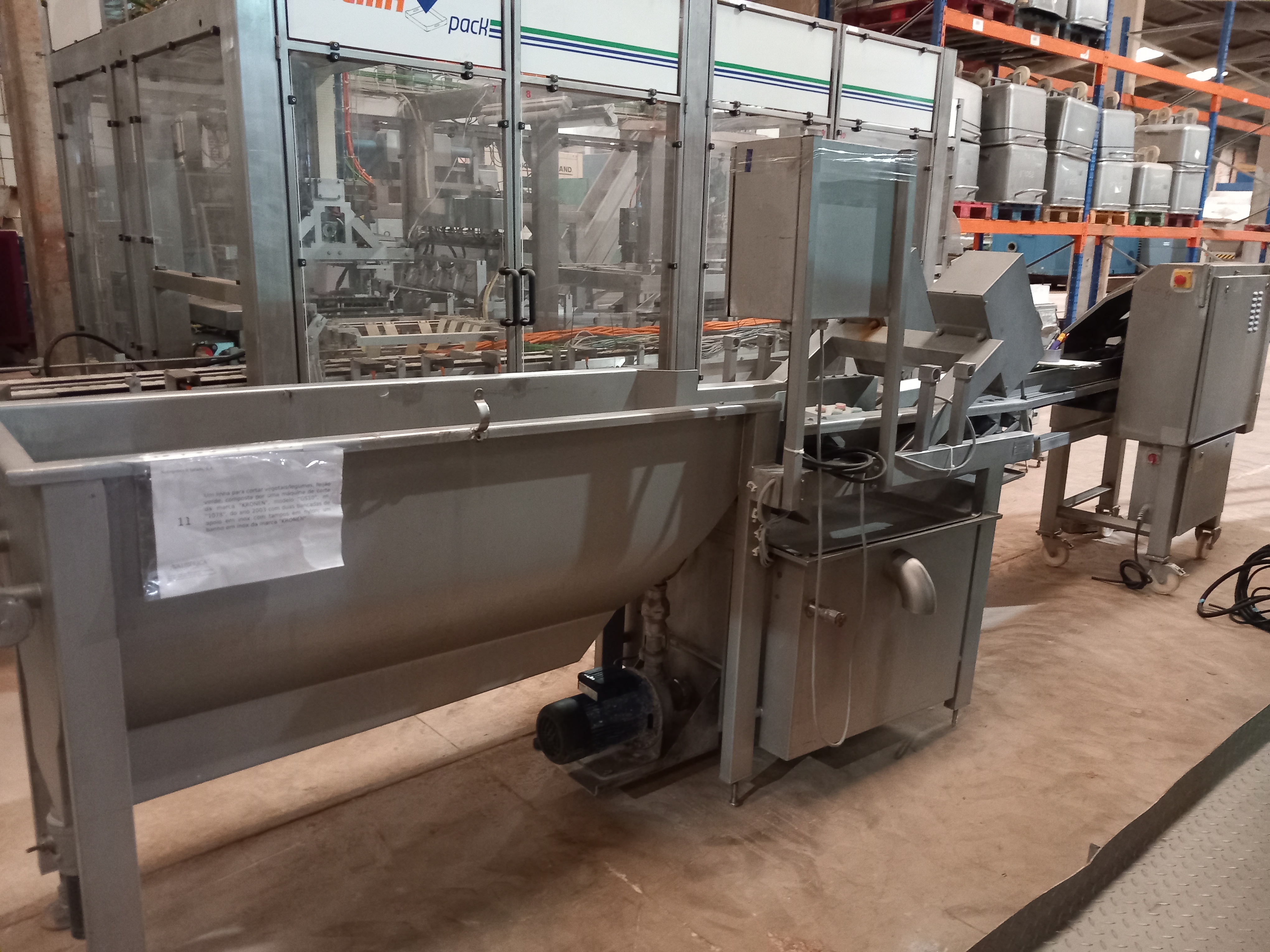 Machine de découpe, lavage et blanchiment de fruits et légumes KRONEN GS10
