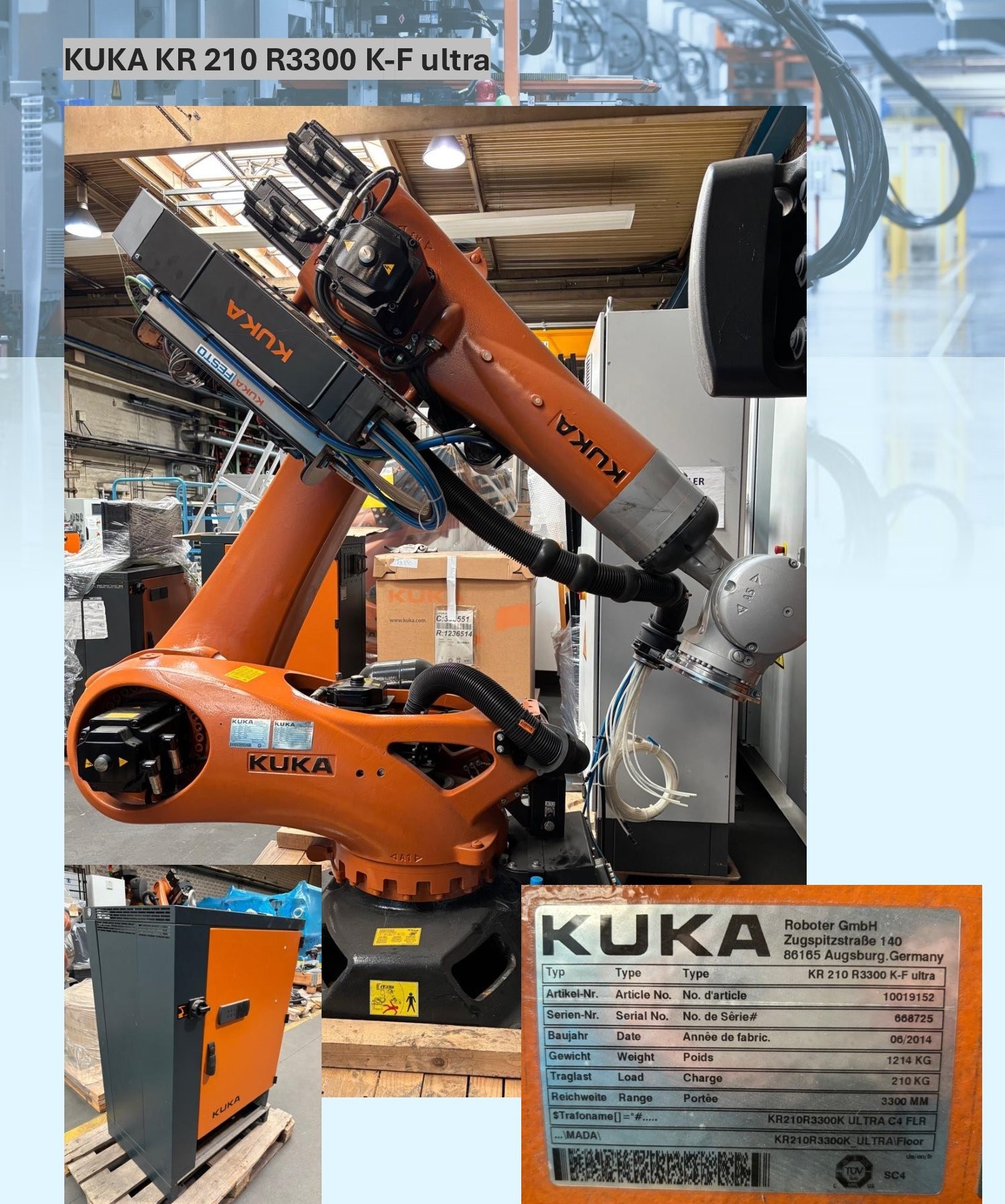 Robot industriel Kuka KR60L30HA