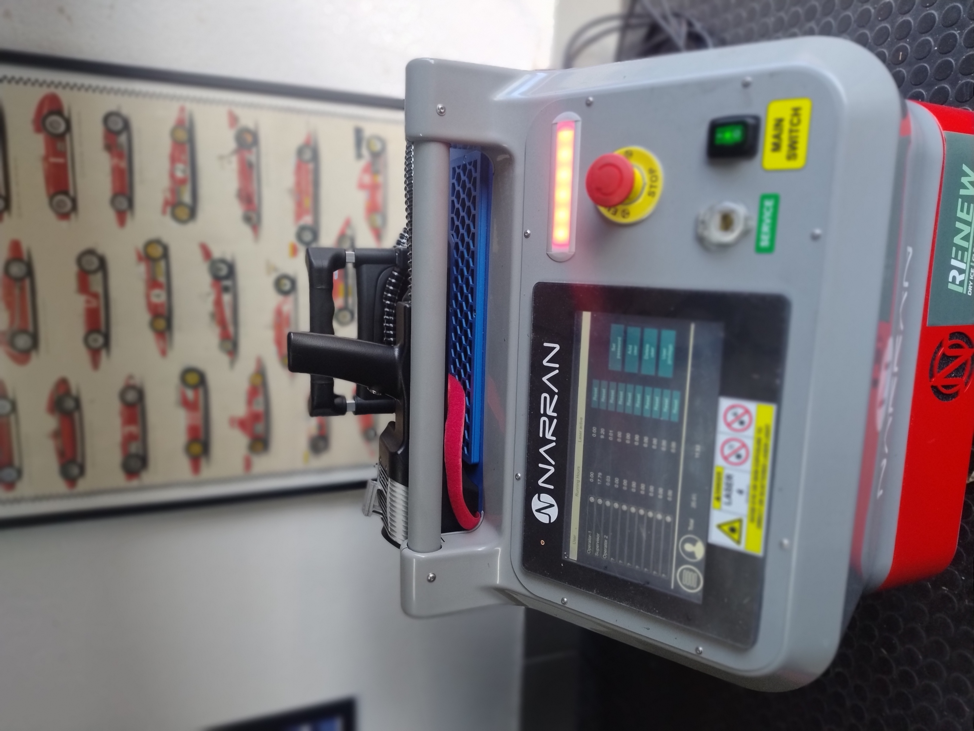 Machine de nettoyage de circuits imprimés NARRAN ROD 300 AIR Faible nombre d'heures