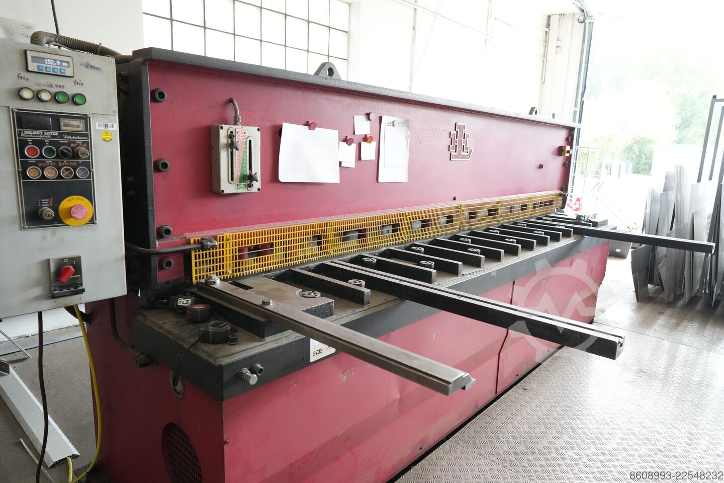 Hydraulic guillotine shear LOTZE 272 - 3000x4