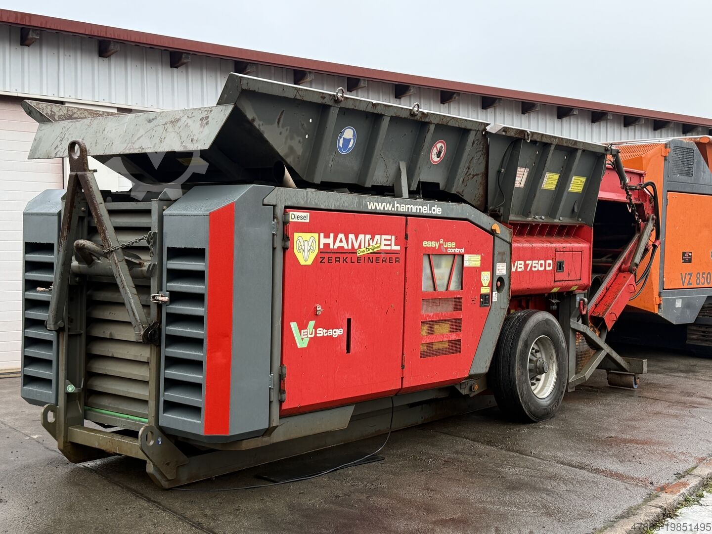 Twin-shaft shredder Hammel Recyclingmaschinen GmbH VB 750 D