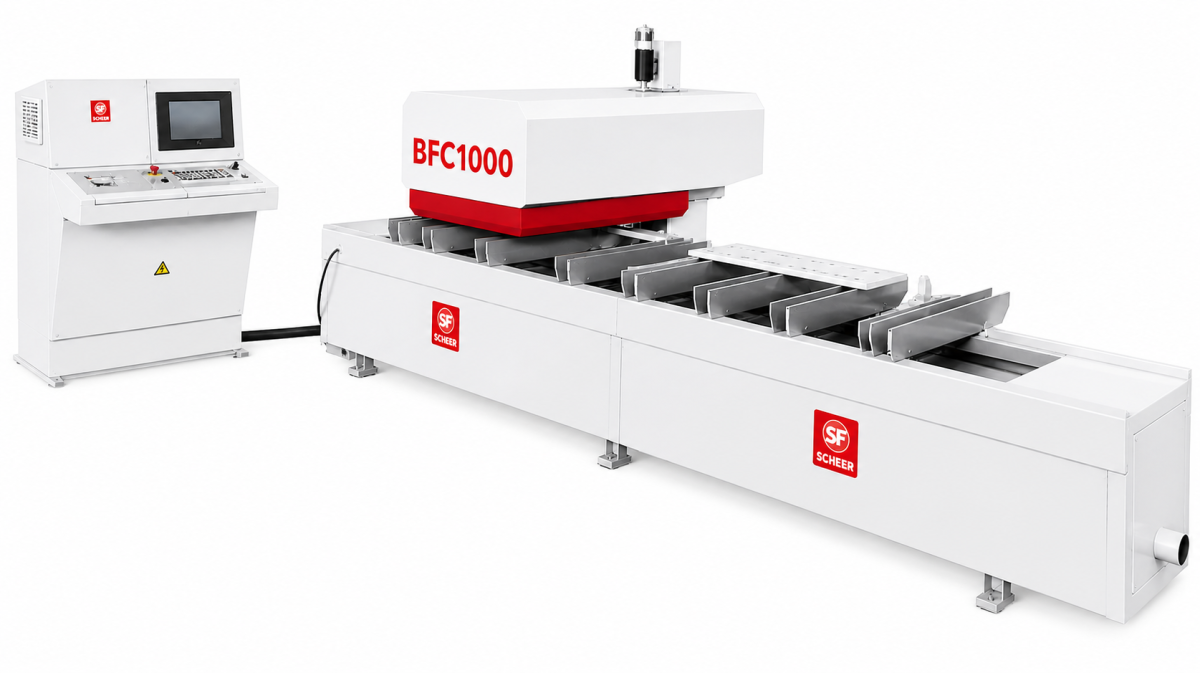 Centre d’usinage CNC 5 axes pour le bois Scheer BFC 1000
